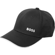 HUGO BOSS Caps HUGO BOSS Green Mens Cotton-Twill Cap with Printed Black One