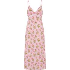 Lange kjoler - Lilla Y.A.S Yasrosa Strap Long Dress 4612333 Lilac Sachet Flower Print rosa