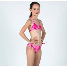 UV Protection Bikinis Children's Clothing Olaian Girl's Two-piece Swimsuit - Tania Tropical Pink