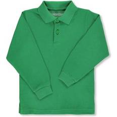 Polo Shirts Universal Sold by: CookiesKids, Adults Unisex L/S Pique Polo kelly green Big Girls