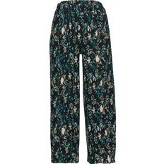 Mujer - Turquesa Pantalones Koroshi Pantalón Largo Ancho - Negro