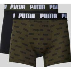 Puma Gröna Kalsonger Puma Everyday Aop Boxer Large - Black/Green