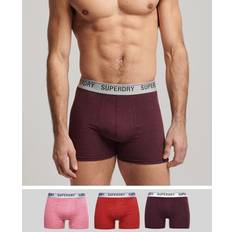 Superdry Men's Boxershorts aus Bio-Baumwolle im 3er-Pack Rot Größe: