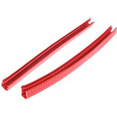 Skateboard Accessories Menolana 2pcs Skateboard Protective Rubber Strip Bridge Nose Guard Outdoor Equipment Red 32x2cm