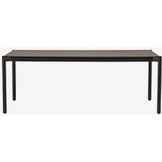 Nordform Bo Havebord 104x204 cm Sort Grå Havemøbelsæt