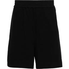 Off-White Men Shorts Off-White Mens Diag Pocket Logo Printed Shorts in Black Cotton