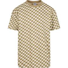Kläder Urban Classics T-shirt för män överdimensionerad kontroll, Khakicheck