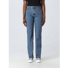 Burberry Dame Bukser & Shorts Burberry Bomuld Italienske Straight Leg Jeans - Blå