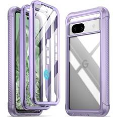 Poetic Licence For google pixel 8a case built-in screen shockproof rugged cover purple