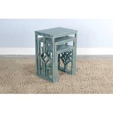 Wood Nesting Tables Sunny Designs marina sea Nesting Table