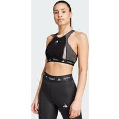 Kläder adidas Techfit Medium Support High Neck Colorblock Bra - Black