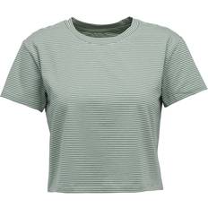 Black Diamond Striped T-shirt BD Crop - Vert
