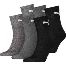 Puma Unisex Sportsocken, Paar Short Crew Socks, Tennissocken, Einfarbig 43-46 Grau