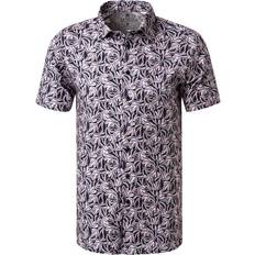 DESOTO Skjorter DESOTO Short Sleeve Jersey Shirt Floral Print Purple