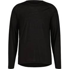 Man - Merinowol Overhemden Maloja Traunstein Heren Longsleeve - Zwart