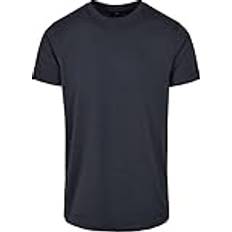 Herr basic hals t-shirt, herr t-shirt med klassiskt snitt finns många färger, storlekar – 5XL, marinblå