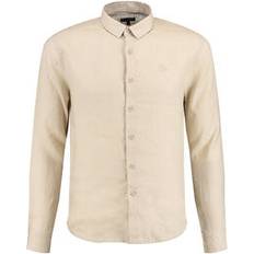 Beige - Chemise en lin Chemises Herren Leinenhemd MSH LUIS 1/1 SOLID Langarm sand