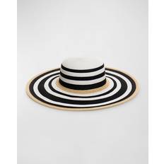 Stripes Headgear Pia Rossini Dynasty Black & Natural Hat