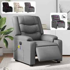 Black - Reclining Chairs Armchairs vidaXL Massage recliner reclining Armchair