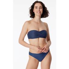 Schiesser Vrouw Badkleding Schiesser Bikini Bandeau Top Variabele Bandjes - Aqua Mix/Blauw