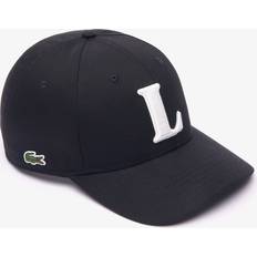 Lacoste Svarte Klær Lacoste 3D Embroidered Cotton Twill Baseball Cap Black