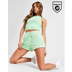Juicy Couture Dam Shorts Juicy Couture Diamante Logo Velour Shorts, Green
