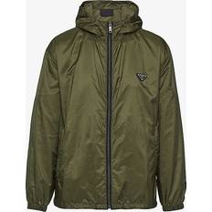 Prada Outerwear Prada Womens Green Re-Nylon Brand-tab Recycled-polyamide Jacket