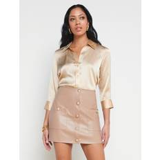 XXL Blusas L'agence Dani 3/4 Sleeve Blouse in Beige. L, M, S, XL, XXS