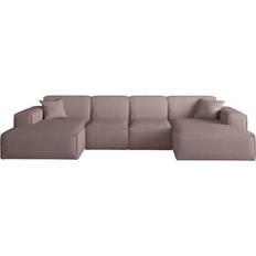 Kunststoff - U-Sofas Celes Premium XS Lavender Sofa 342cm