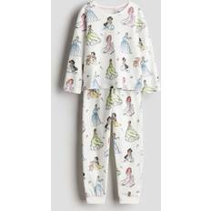 Pyjamases Children's Clothing H&M Girls White Jersey pyjamas 4-6Y