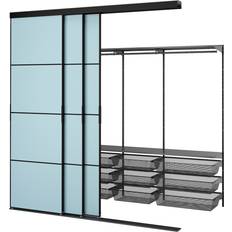 IKEA Svarta Klädförvaring IKEA SKYTTA BOAXEL walk-in Garderob