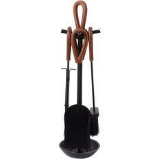 Waut 5 Piece Iron Fireplace Tool Set gray 63.0 H x 16.0 W x 16.0 D cm