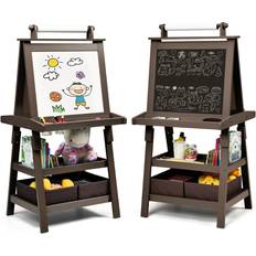 Effingham Magnetic Double Sided Easel brown 117.0 H x 59.0 W x 50.0 D cm