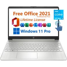 Laptops HP 15.6" Business Laptop, Free Microsoft Office 2021 with Lifetime