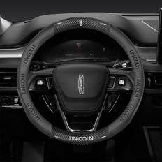 Gerrit for Lincoln Car Steering Wheel Cover Custom-Fit, Fusion Carbon