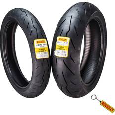 Summer Tires Motorcycle Tires Pirelli Diablo Rosso IV Front 120/70 ZR17 & Rear 180/55 ZR17 2-Pack