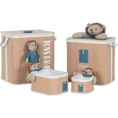 Green Laundry Baskets & Hampers Home ESPRIT Green Natural Children's Laundry Basket Set of 4