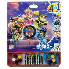 Multicolor Hazlo tú mismo Paw Patrol Målarbilder Giga Block Sticker Album 4-i-1