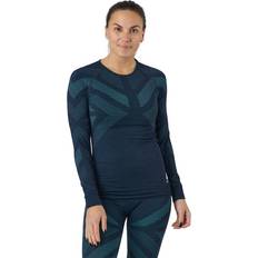 Odlo S Overdele Odlo Kinship Warm Long Sleeve, Female, Tøj, basislag, Langrend, Blå