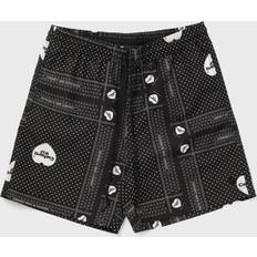 Carhartt WIP Swimwear Carhartt WIP Mens Print Black Slater Graphic-print Shorts