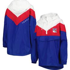 Tommy Hilfiger Women's Tommy Hilfiger Blue/Red New York Rangers Staci Half-Zip Windbreaker Jacket