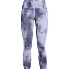 Purple - Women Tights Under Armour Fly Fast Leggings 7/8 Blue Woman