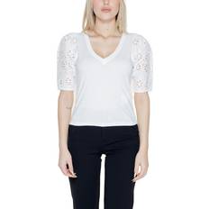 Morgan Kurzarm-T-Shirt Off White