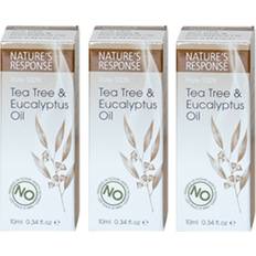 Nature's response tea tree oil with eucalyptus 10ml multipack x3 100% pure