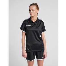 Damen - Schwarz Poloshirts Hummel Authentic Funktions-Poloshirt Damen black/white Schwarz