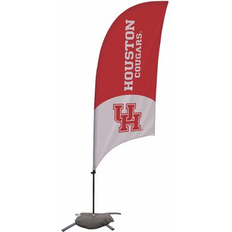 Red Flags & Accessories Favfurish Razor Sail Flag with Flagpole 71.1x223.5cm