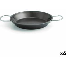 Quid Casseroles Quid Pan Senia Black Metal Steel Ø 26 cm Set of 6 with lid 26 cm