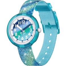 Flik Flak Frozen Rainbow Blue Green Watch FPNP153