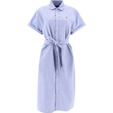 Polo Ralph Lauren Coton Robes Polo Ralph Lauren Robe Chemise Taile Bleu 211935153002