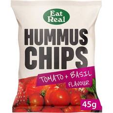 Eten en Drinken Eat Real Hummus Tomato & Basil Chips, 45g